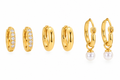 Trio de boucles d’oreilles