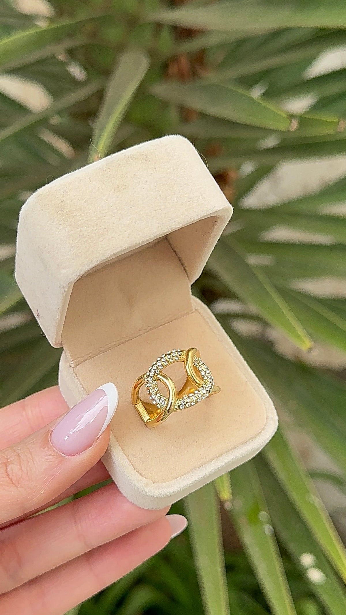 Bague copie or en acier inoxydable
