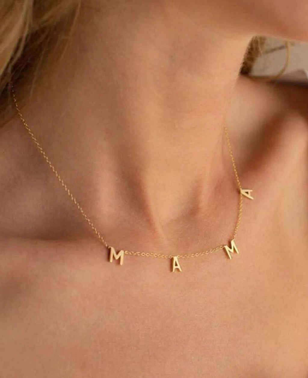 Collier “Mama” en acier inoxydable – Idéal pour futures mamans