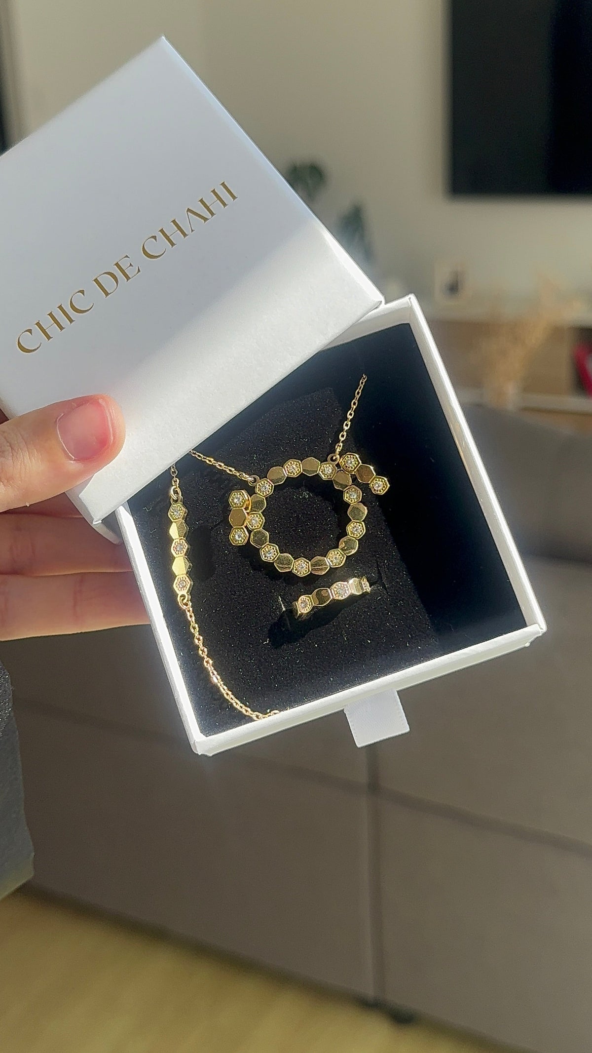 Parure Rayon de Miel – Élégance dorée