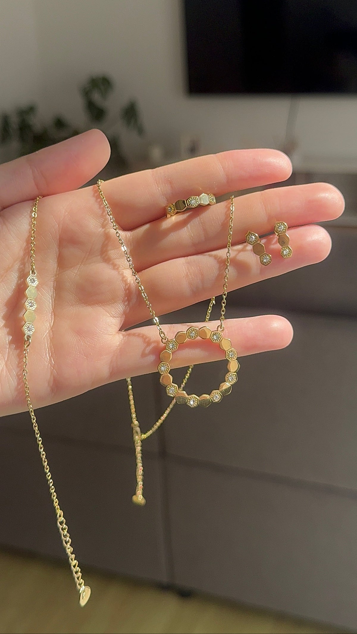 Parure Rayon de Miel – Élégance dorée