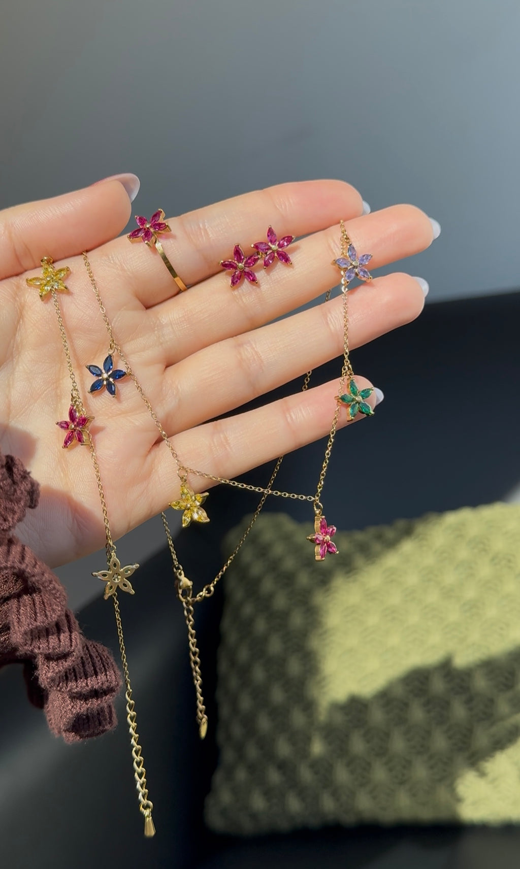 Parure Flora multicolore