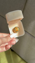 Bague zircon jaune – Effet copie or